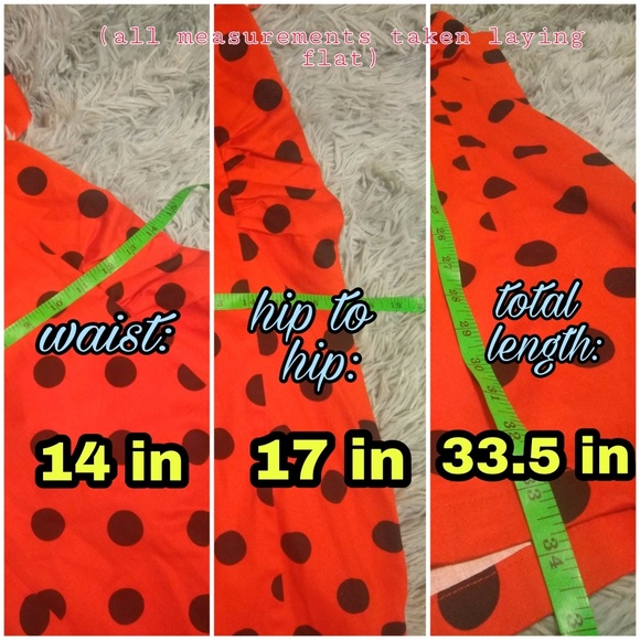 VINTAGE | Red/Black Polka Dotted Dress! - Picture 7 of 8